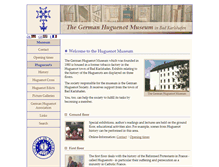 Tablet Screenshot of huguenot-museum-germany.com